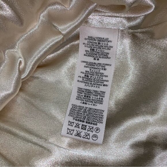 Free People Lace Coquette Mini Dress Size 12 US Ivory Black Sequin  Ruffle Retro - Picture 11 of 16